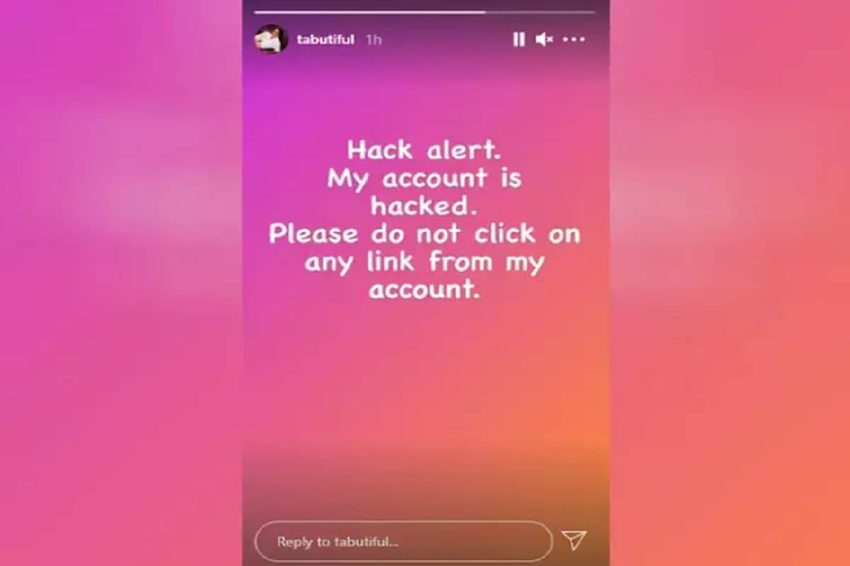 Tabu Instagram account hacked, actor asks fans to beware of suspicious links