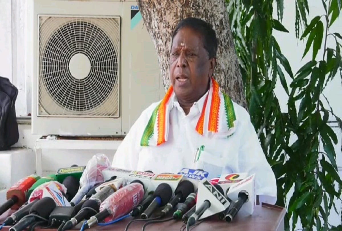 President accepts the resignation of Puducherr cm V Narayanasamy 
