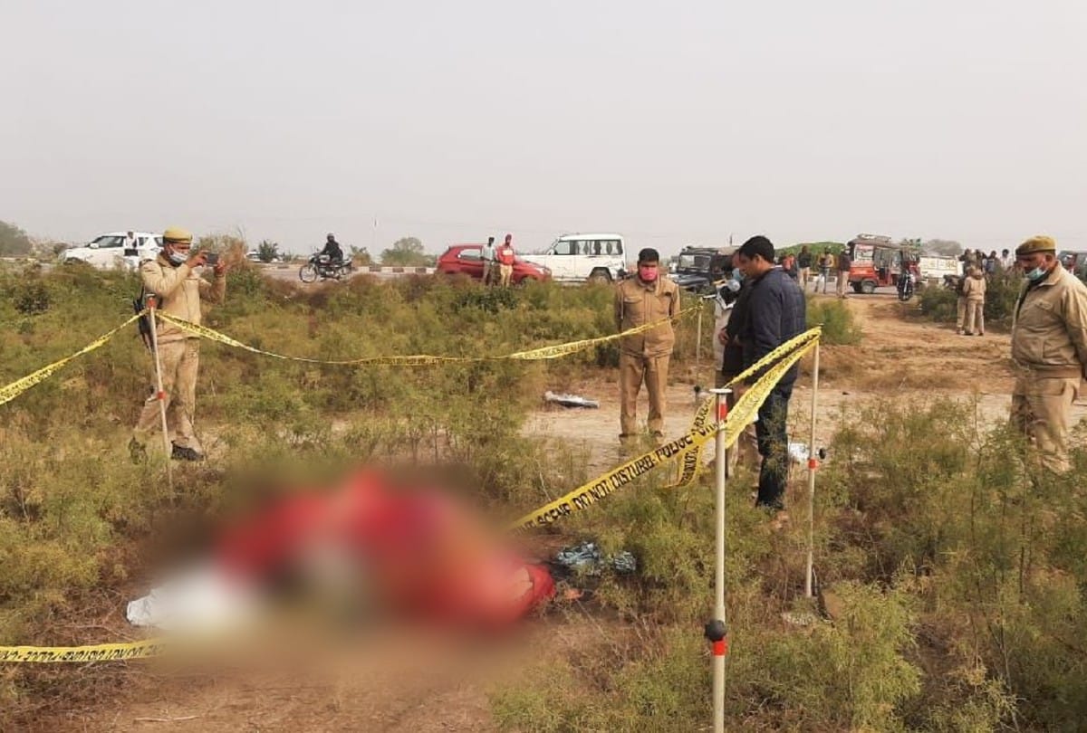 young man found dead near agra delhi highway in mathura