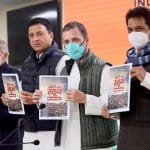 Rahul Gandhi releases booklet on three anti-farmer laws
