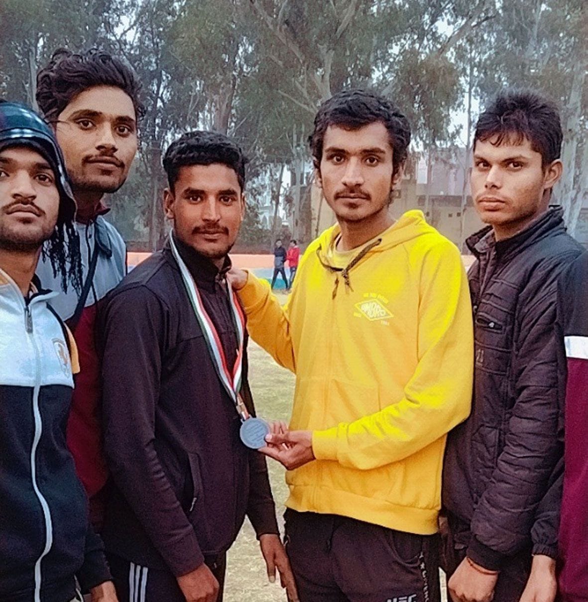 raina won bronze in state level race