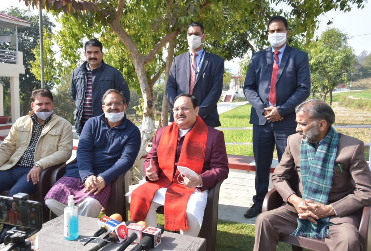 bharatiya janata party rashtriya adhyaksh JP Nadda statement over kisan andolan