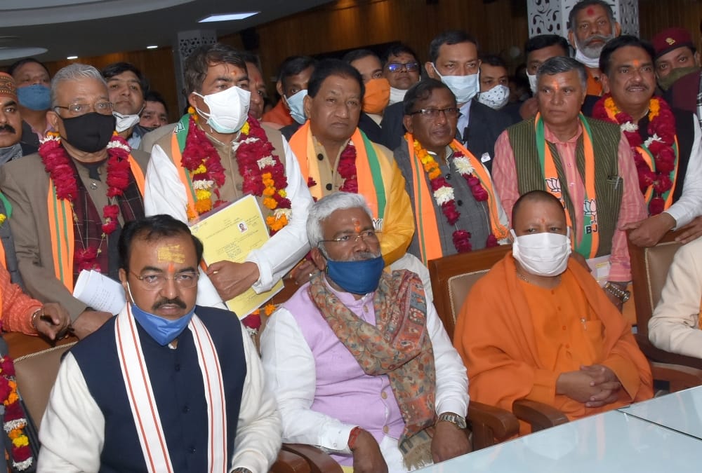 BJP and Samajwadi Party candidates elected unopposed in UP MLC election.
