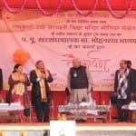 सरसंघ चालक डॉ. मोहनराव भागवत वृंदावन में एक कार्यक्रम के दौरान