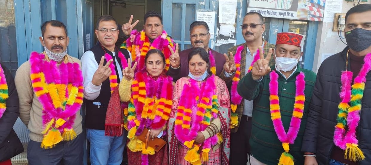 shalini elected president in nagar parishad nerchowk by draw,himachal news, mandi news. poltical news, nerchowk news