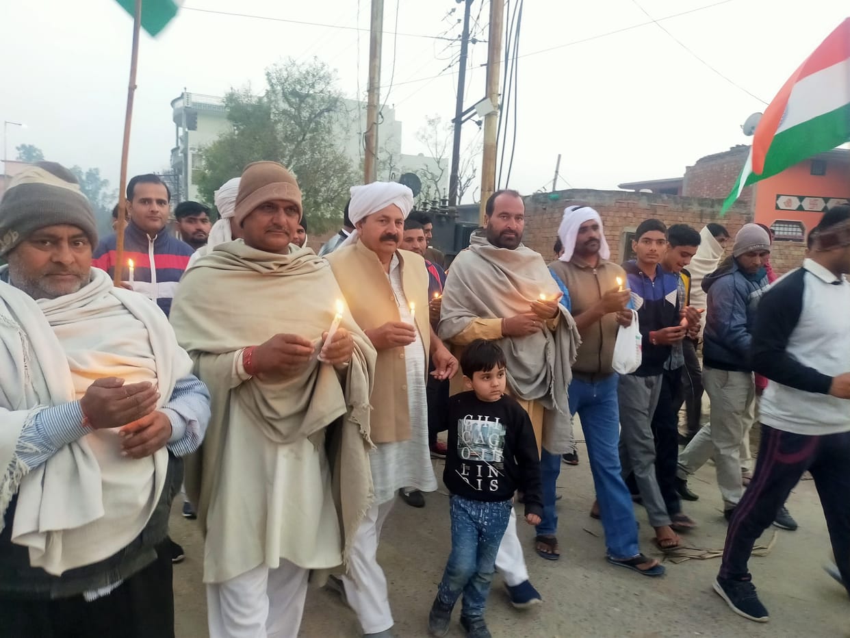 Tributes paid to the dead farmers of the movement in Sisauli
