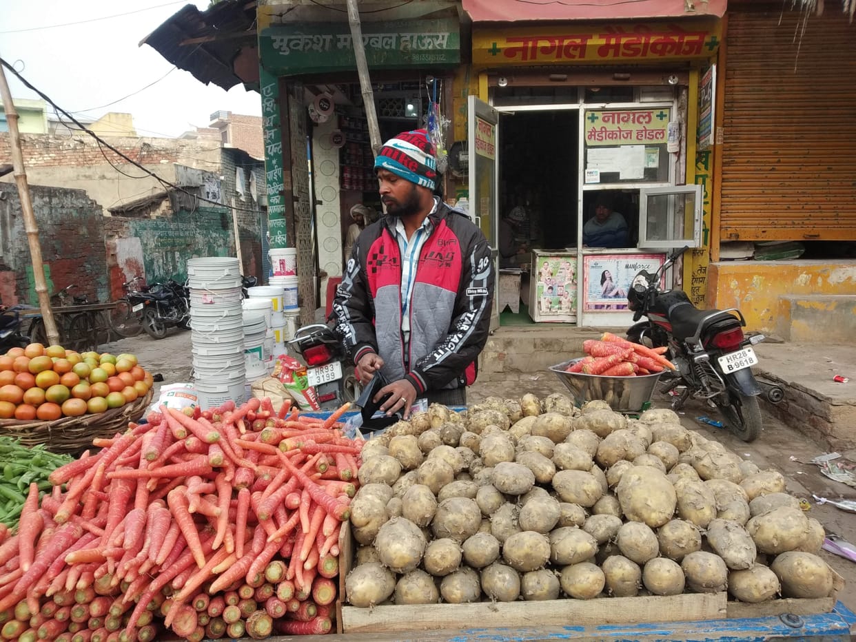 fall in vegetable prices, relif to housewives