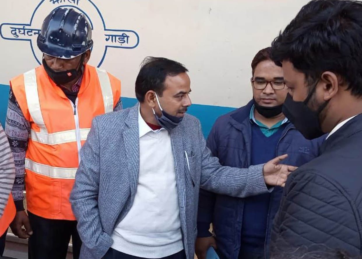 ADRM inspected the railway station for several hours