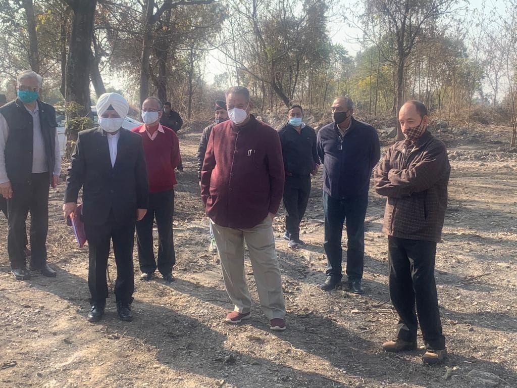 MLA took stock before the foundation stone of Sanyadham