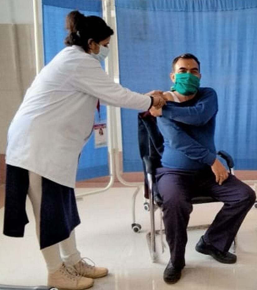 Corona Vaccination in udham singh nagar district.