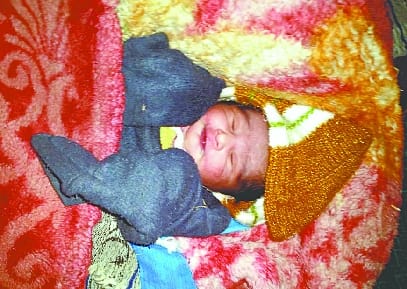 Somebody gave birth and threw it in the field .. If someone adopted, the law came in the way