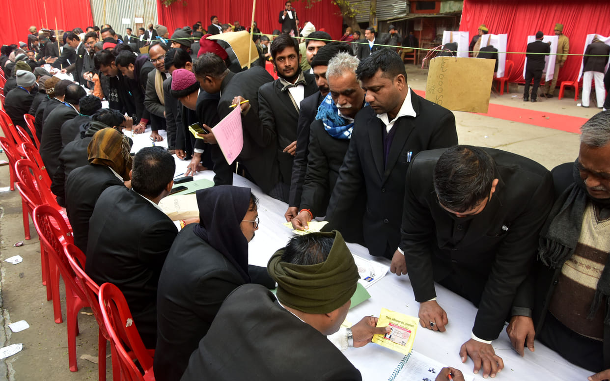 District Advocates Association: The candidates did not trust the election officer's team, counting was postponed