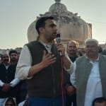 मानागढ़ी में किसान पंचायत को संबोधित करते रालोद के राष्ट्रीय उपाध्यक्ष जयंत चौधरी