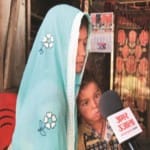 बच्चे के साथ रीना