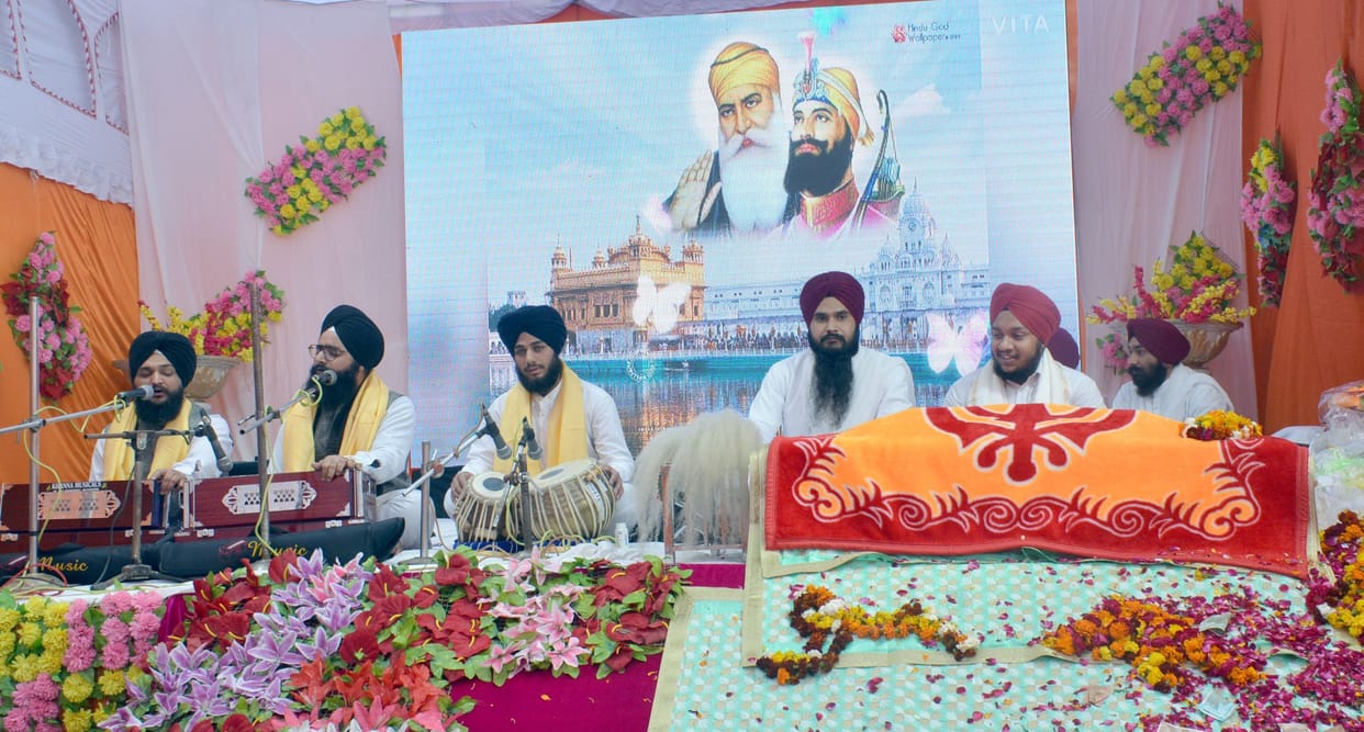Celebration of Guru Govind Singh with great enthusiasm