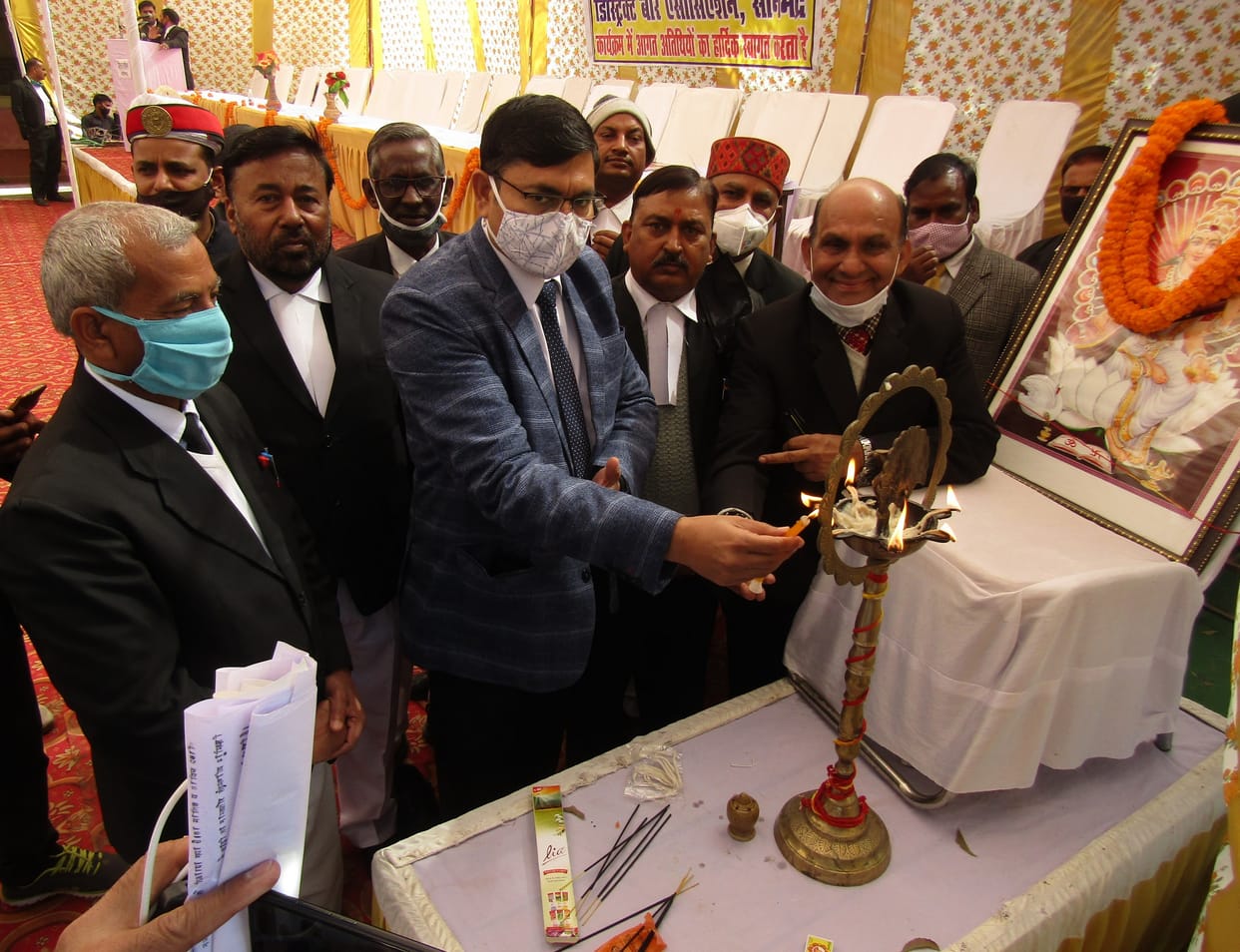 Newly elected officials of Ghorawal Tehsil Advocate Committee took oath
