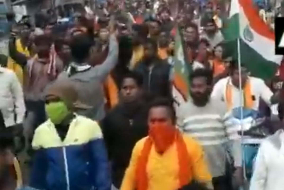West Bengal Election 2021 News: Election Commission president suresh shaw two party workers arrested after they raise controversial slogan mamata bjp tmc