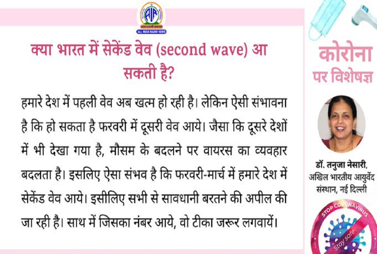 Coronavirus second wave India covid vaccination coronavirus precautions in hindi