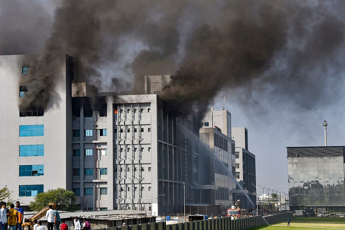 Two bandage workers were also killed in the fire at the Serum Institute