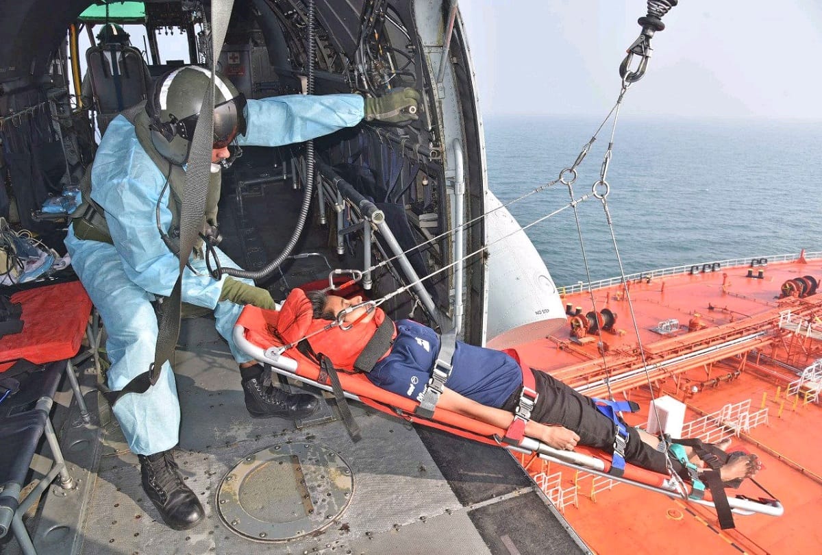 Indian Navy Saved The Life Of a Malaysian citizen, suffering from gastroesophageal reflux disease