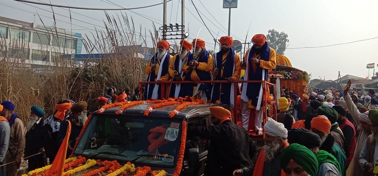 Celebration of Guru Gobind Singh on Kundali Border