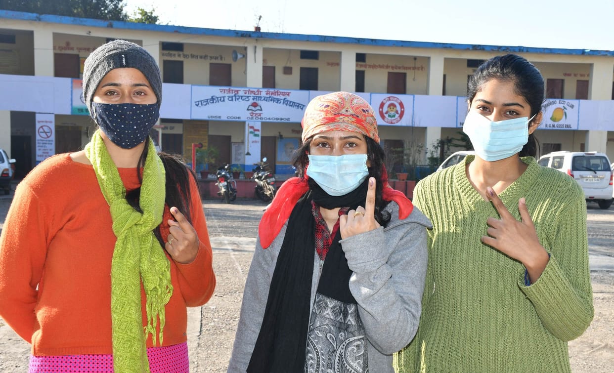 panchyat election, youth and old man  participate  in election