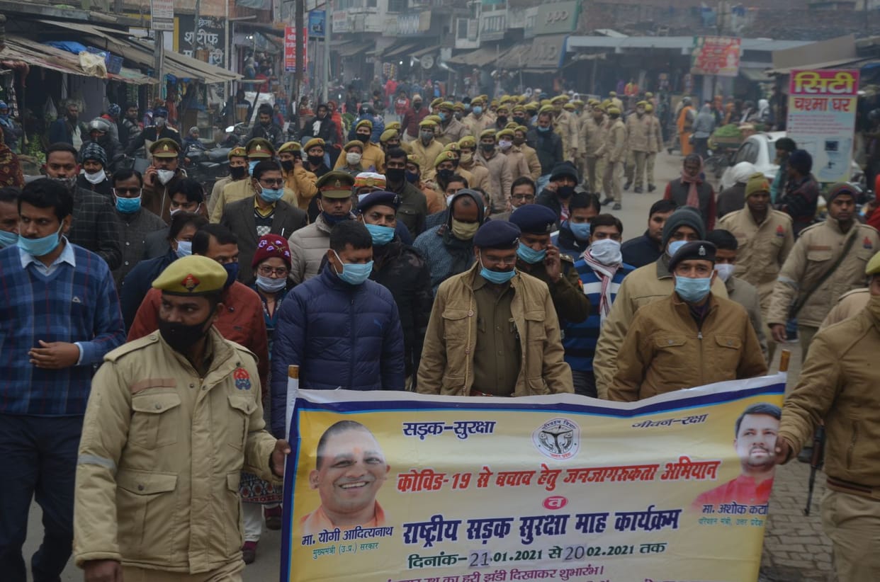 Made awareness about road safety by taking out rally