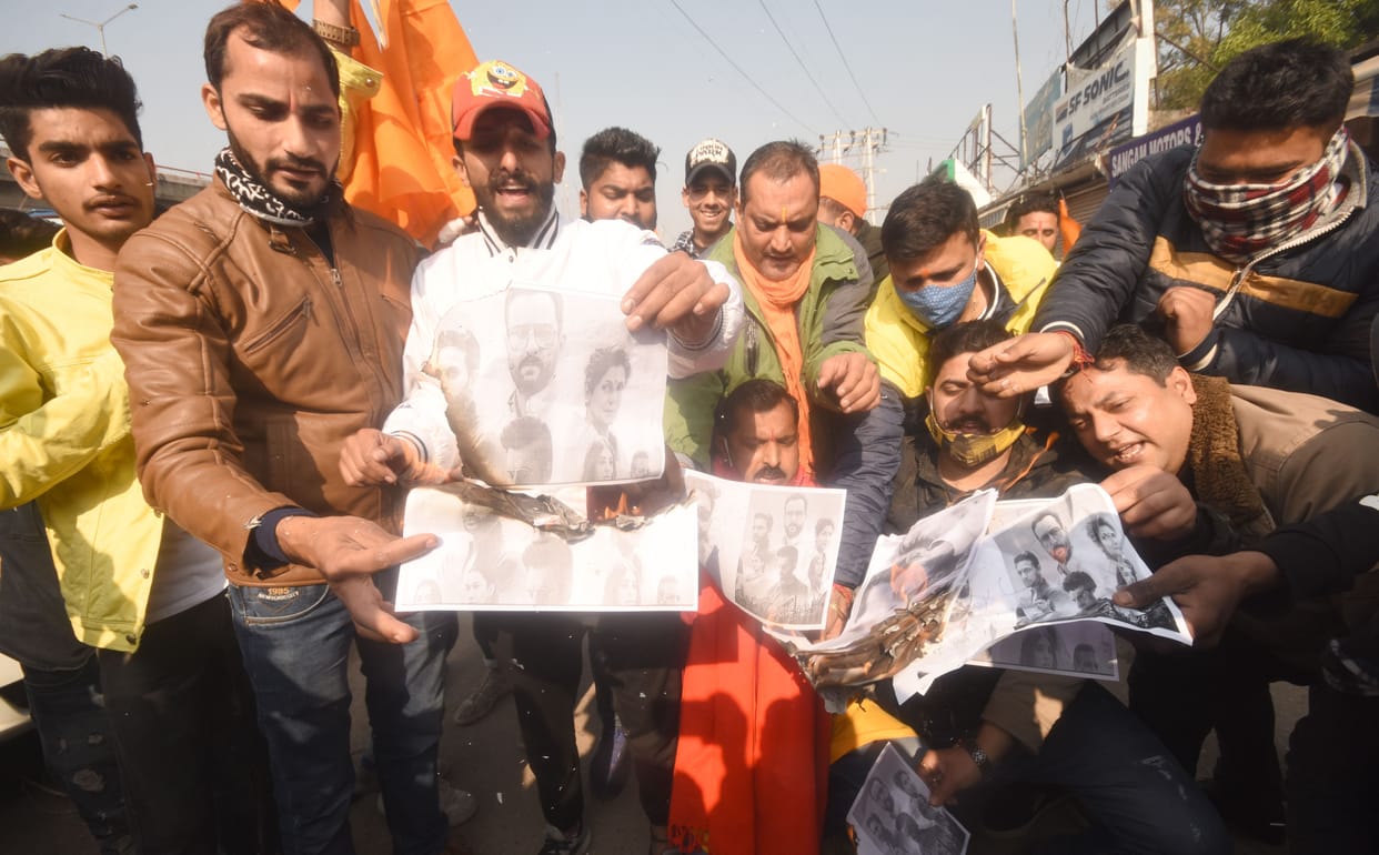 protest against web series tandav