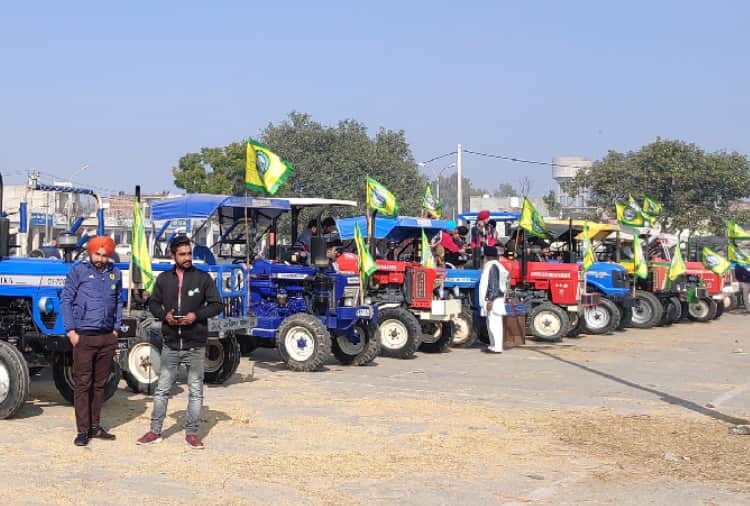 Kisan Andolan: Tractor march of farmers in many villages of Punjab