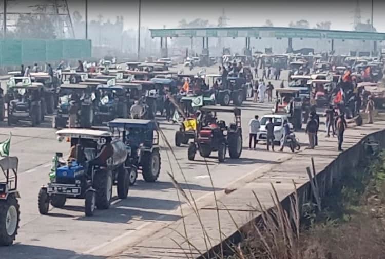 Kisan Andolan: Tractor march of farmers in many villages of Punjab