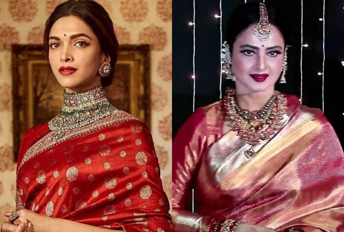 Bollywood actresses in red saree hot look here see photos