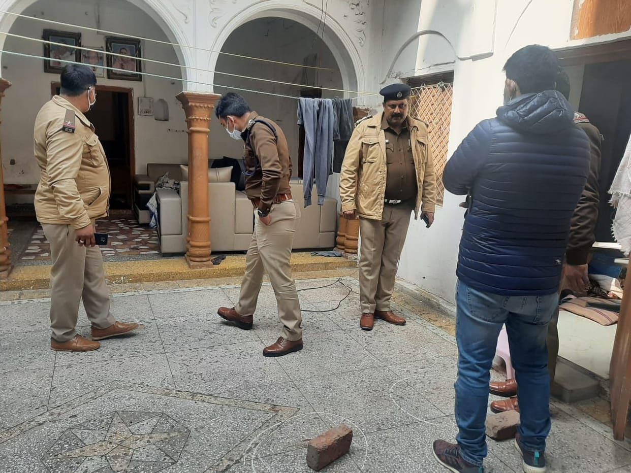 Firing in the house, elderly woman dies