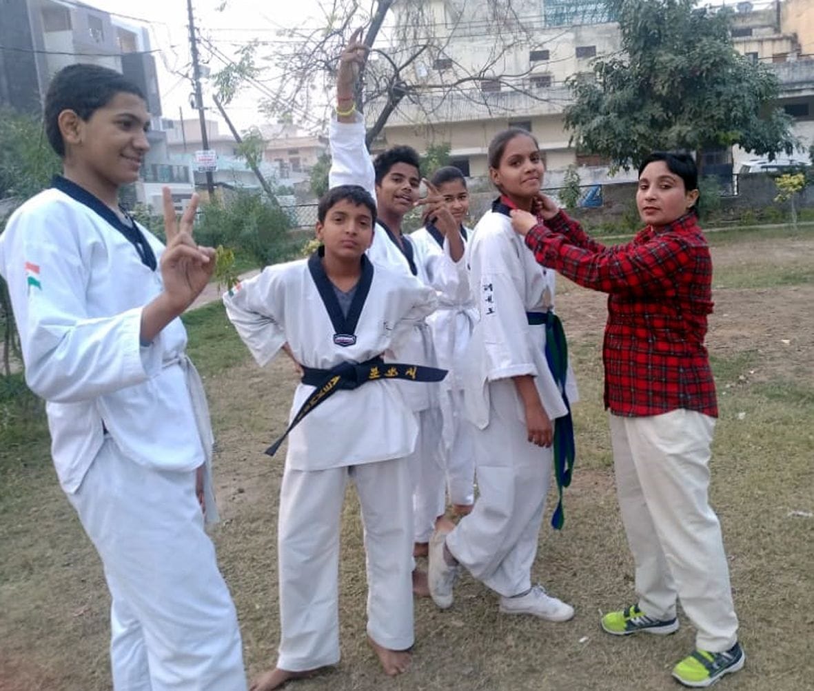 Ritu won silver medal in Taekwondo Winter Championship