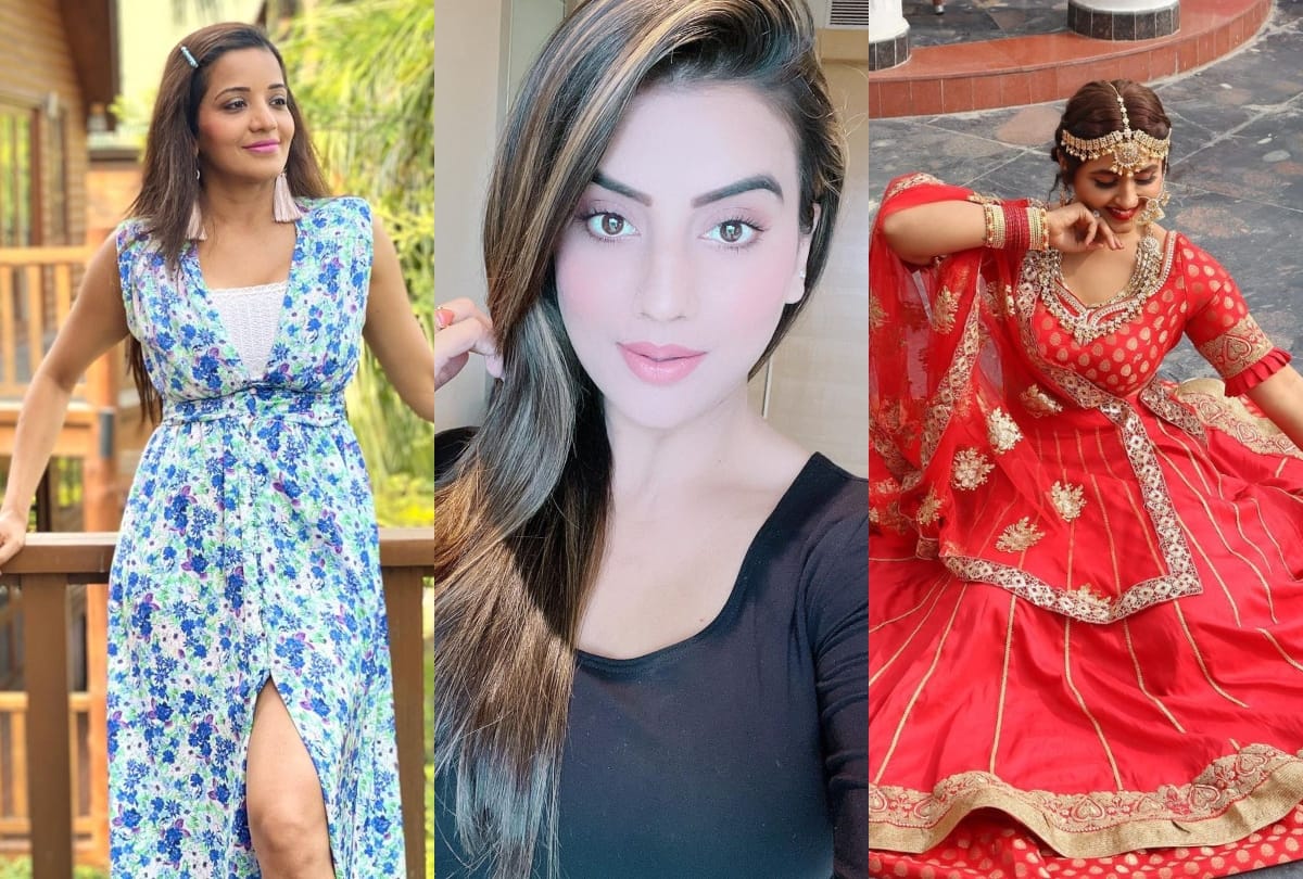bhojpuri actresses Amrapali Dubey Kajal Raghwani Akshra Singh Monalisa photos images wallpaper hd pics download