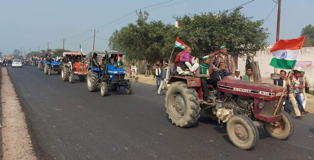 farmer protest in sambhal bahajoi