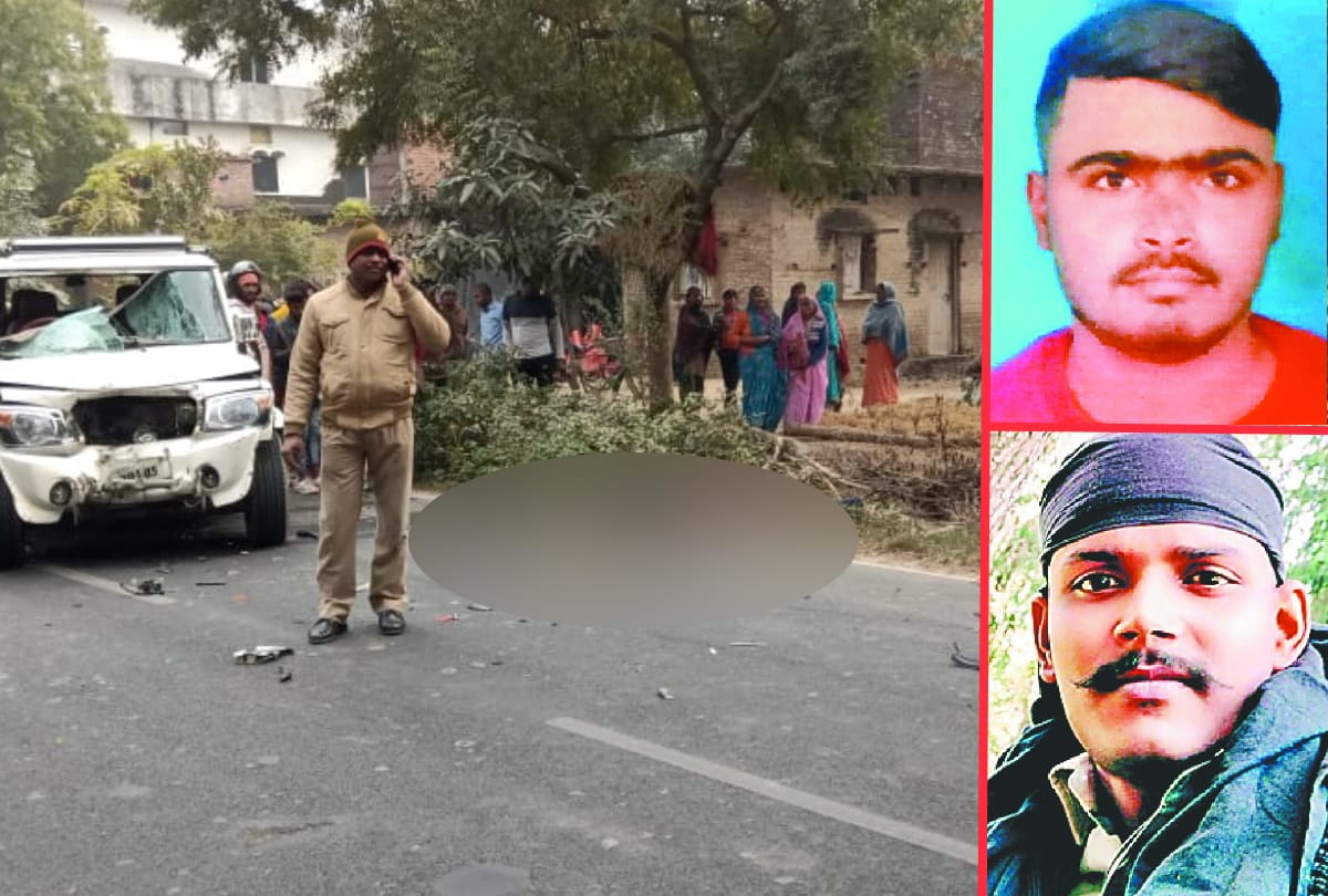 story of BSF jawan and boy died in road accident at deoria