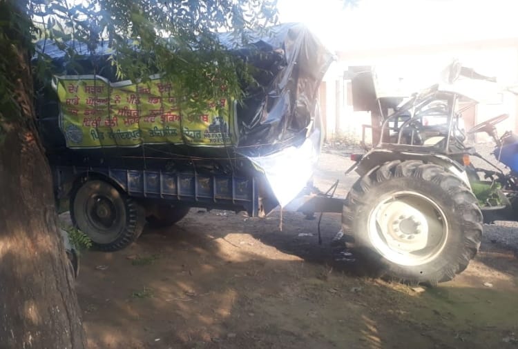 One farmer died in accident at hisar of haryana