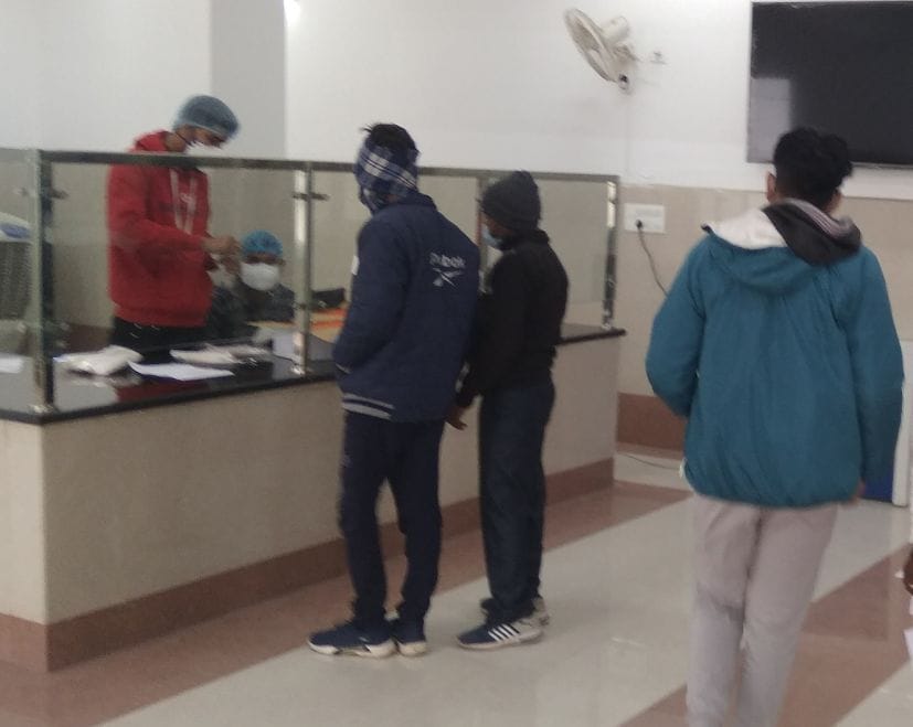 RTPCR Sampling startes at Flu clinic