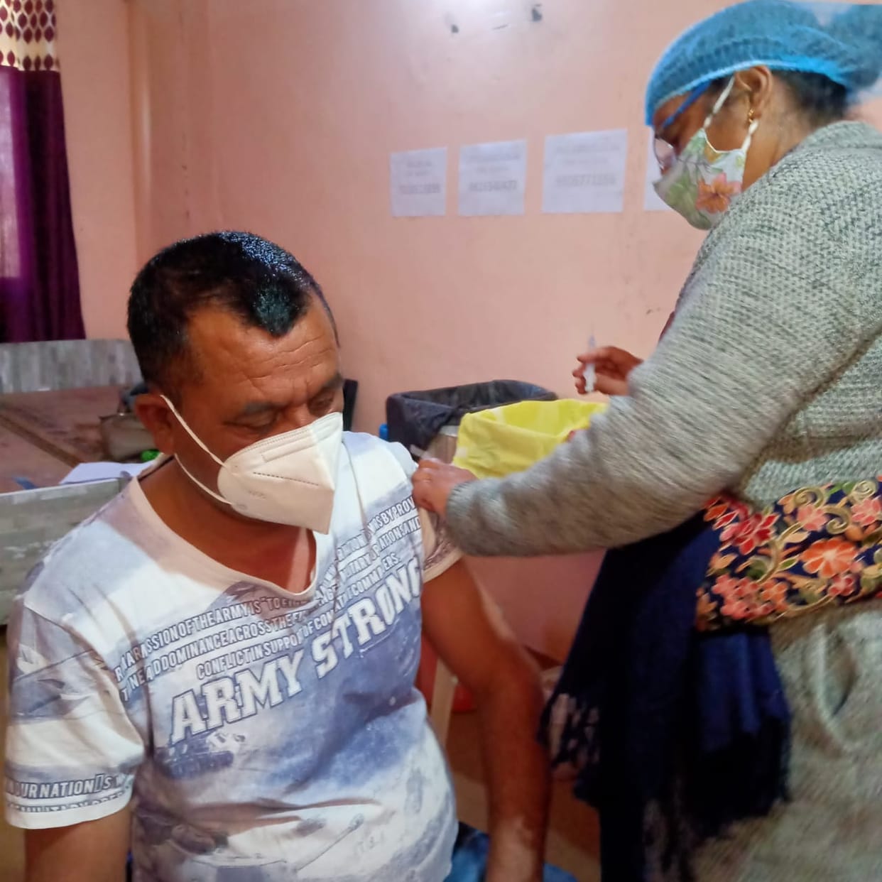 corona vaccination in nahan sirmaur himanchal pradesh 401 people  take benefit