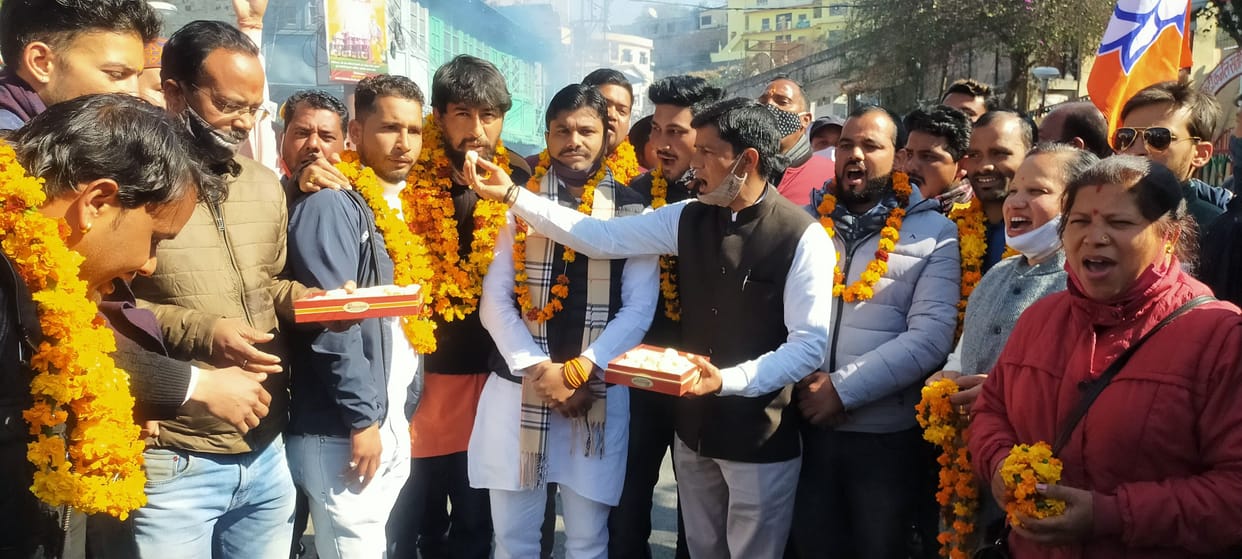 BJP's newly appointed office bearers welcome bypassing district president's opposition