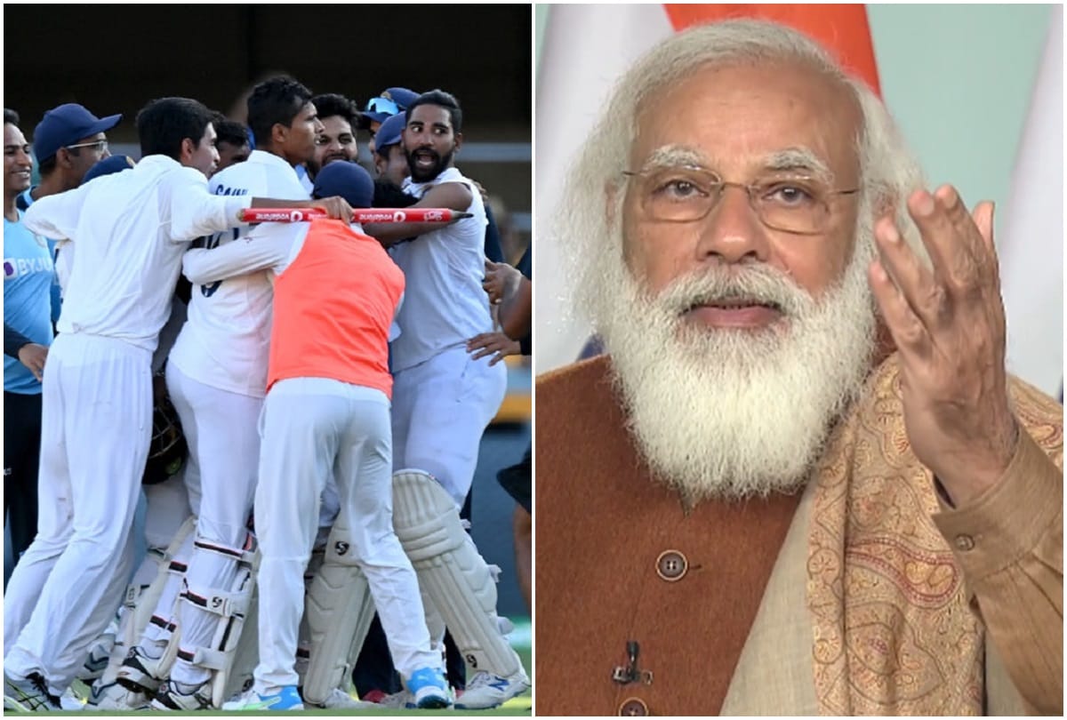 Prime Minister Narendra Modi praises team India over Historic test win