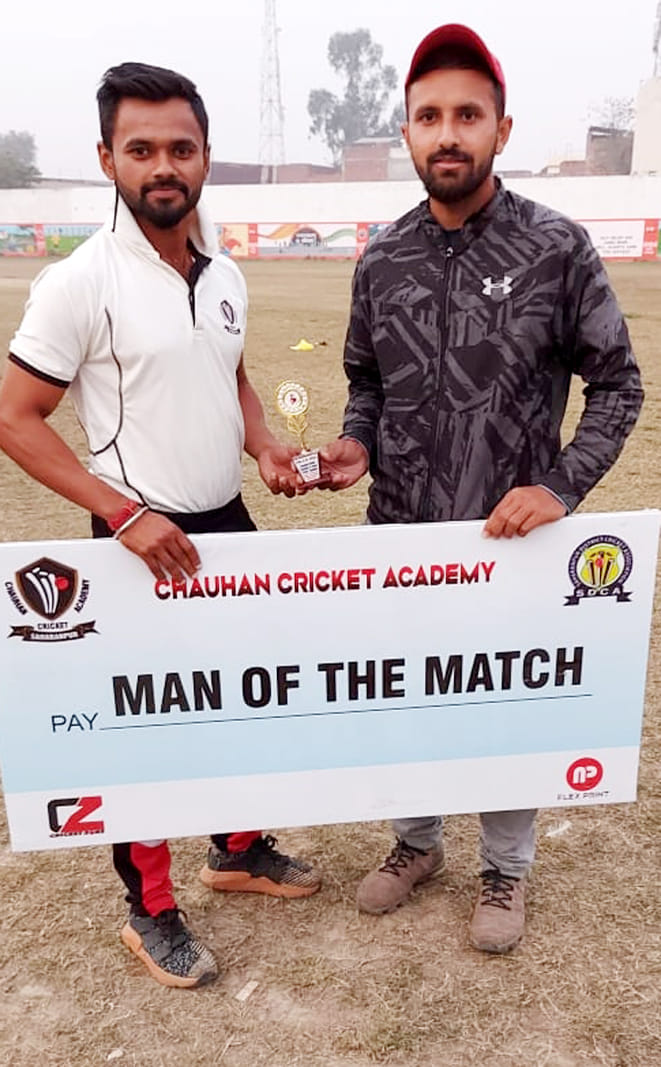 Chauhan Cricket Academy won the match by an innings and 134 runs