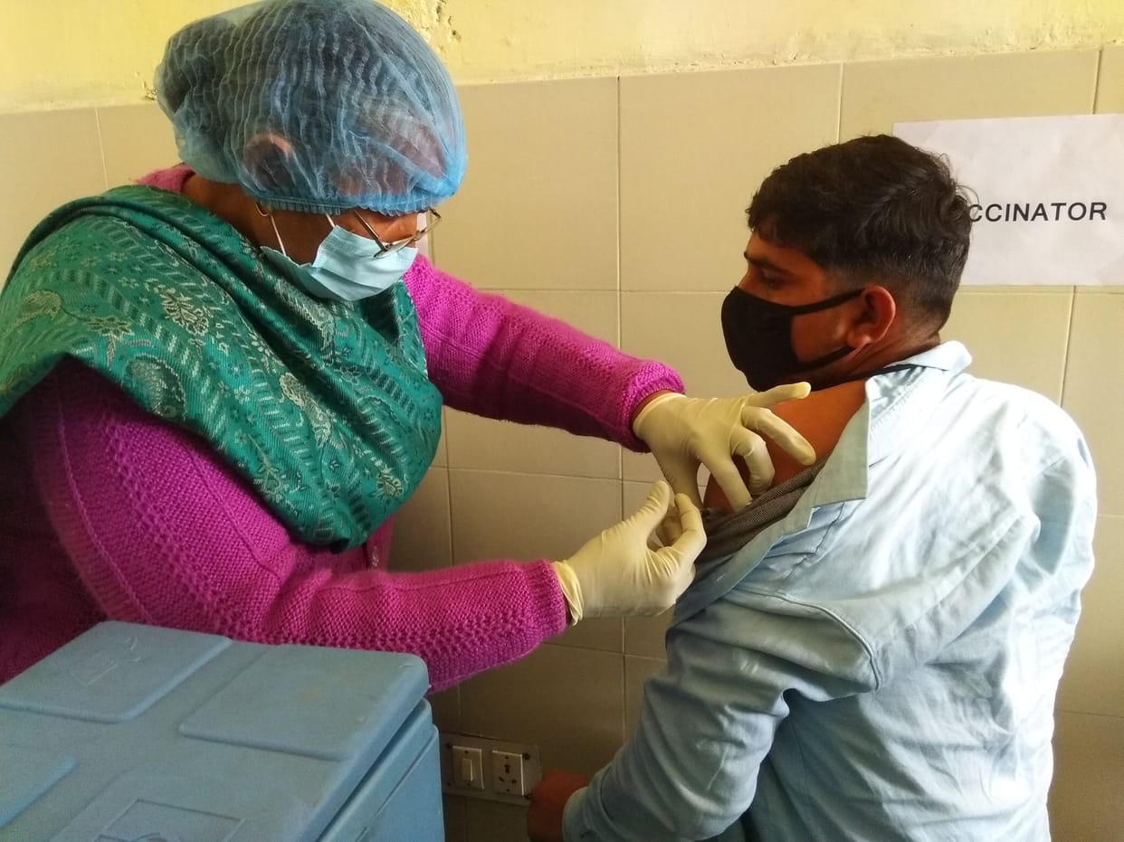 Vaccination centers set up at 9 locations, 428 vaccinated