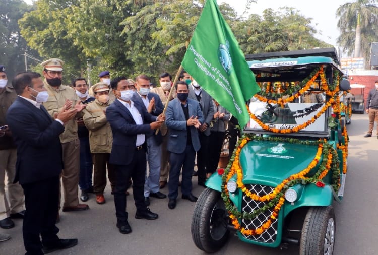 E-Cart service started at sukhna lake of chandigarh