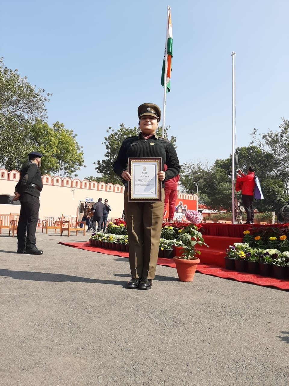 honour,NCC Officer Shivani sharma