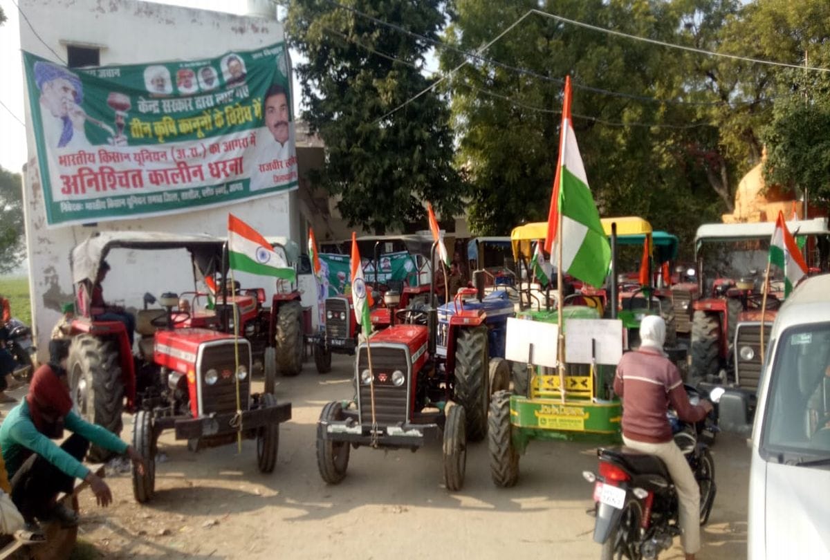 police alert over farmers tractor parade in agra