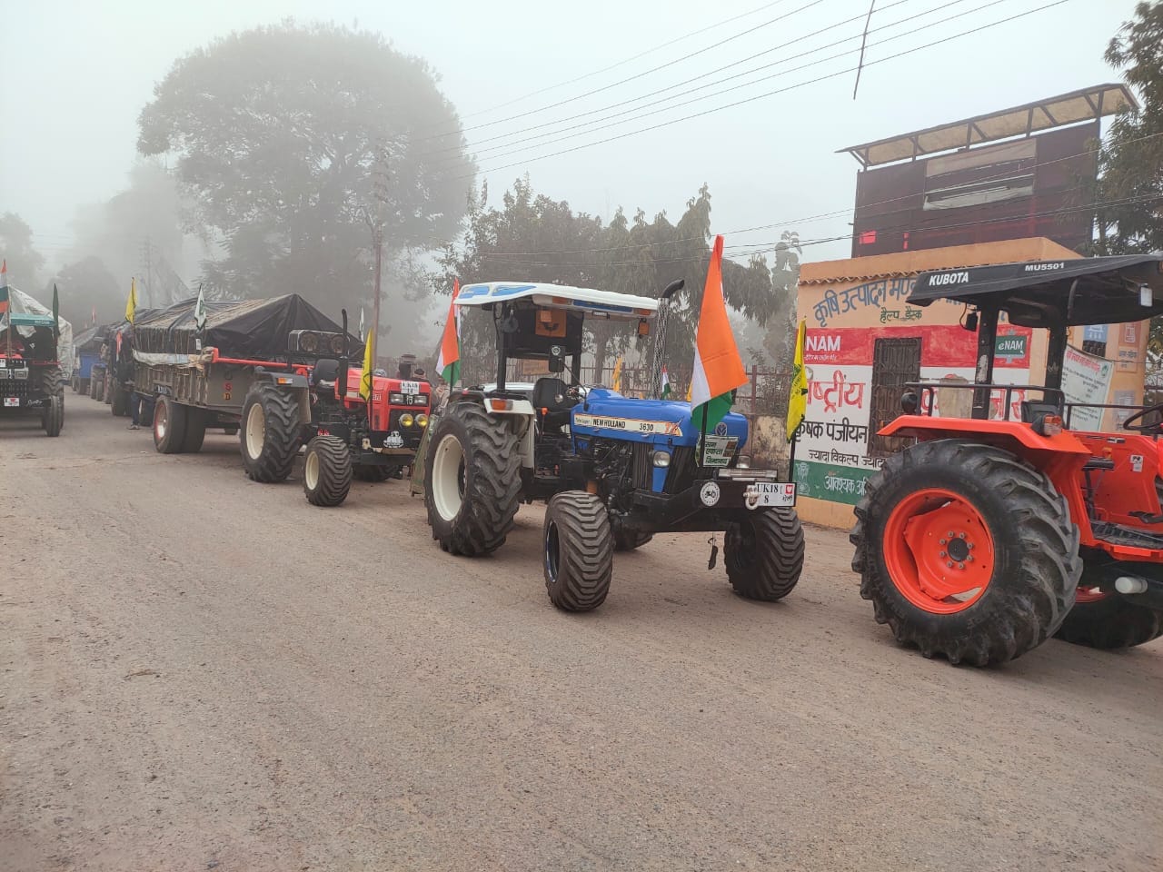 kisan andolan in uttarakhand latest news: uttarakhand farmers went for kisan tiranga rally