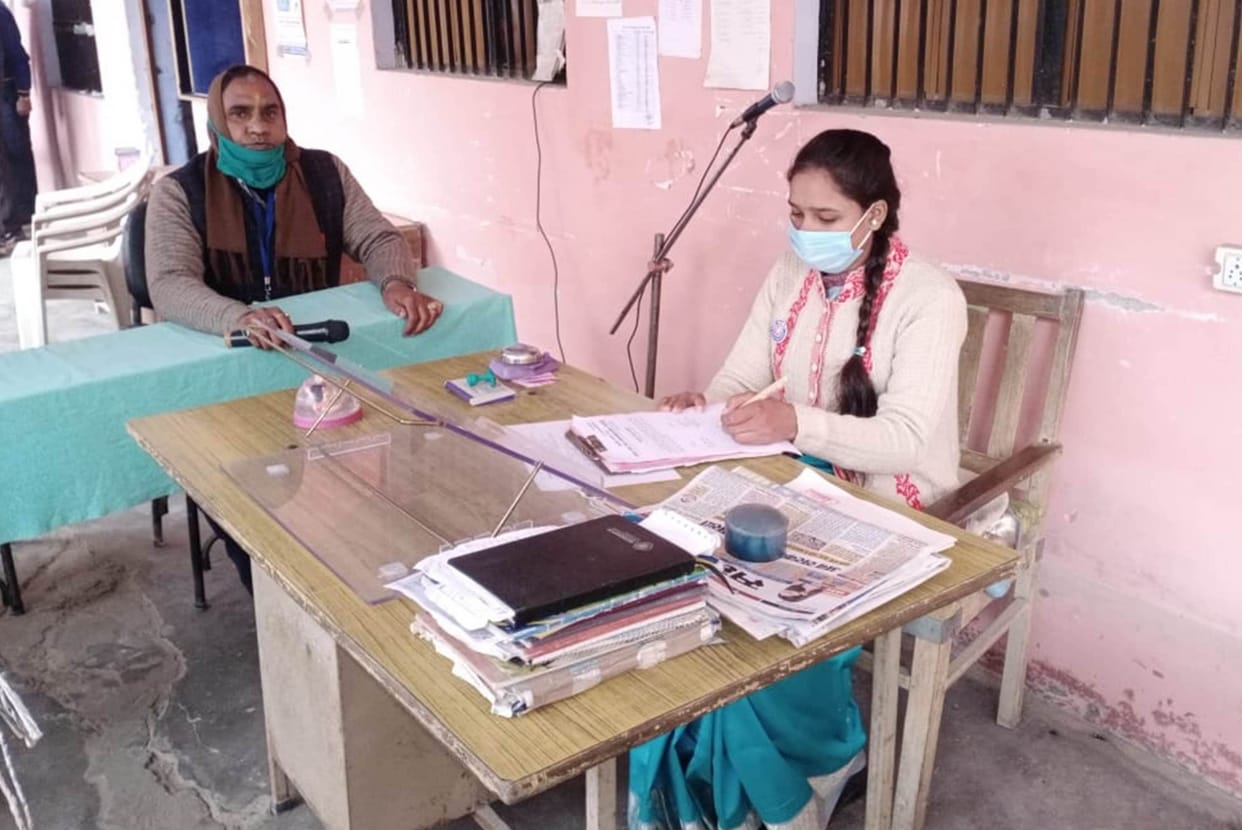 The student Navneet Kaur was made the one-day principal
