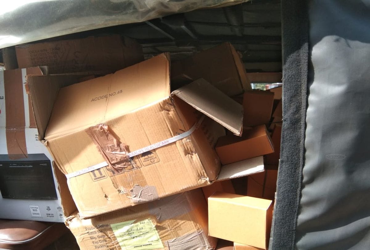 Police recovered stock of energy boosters in agra