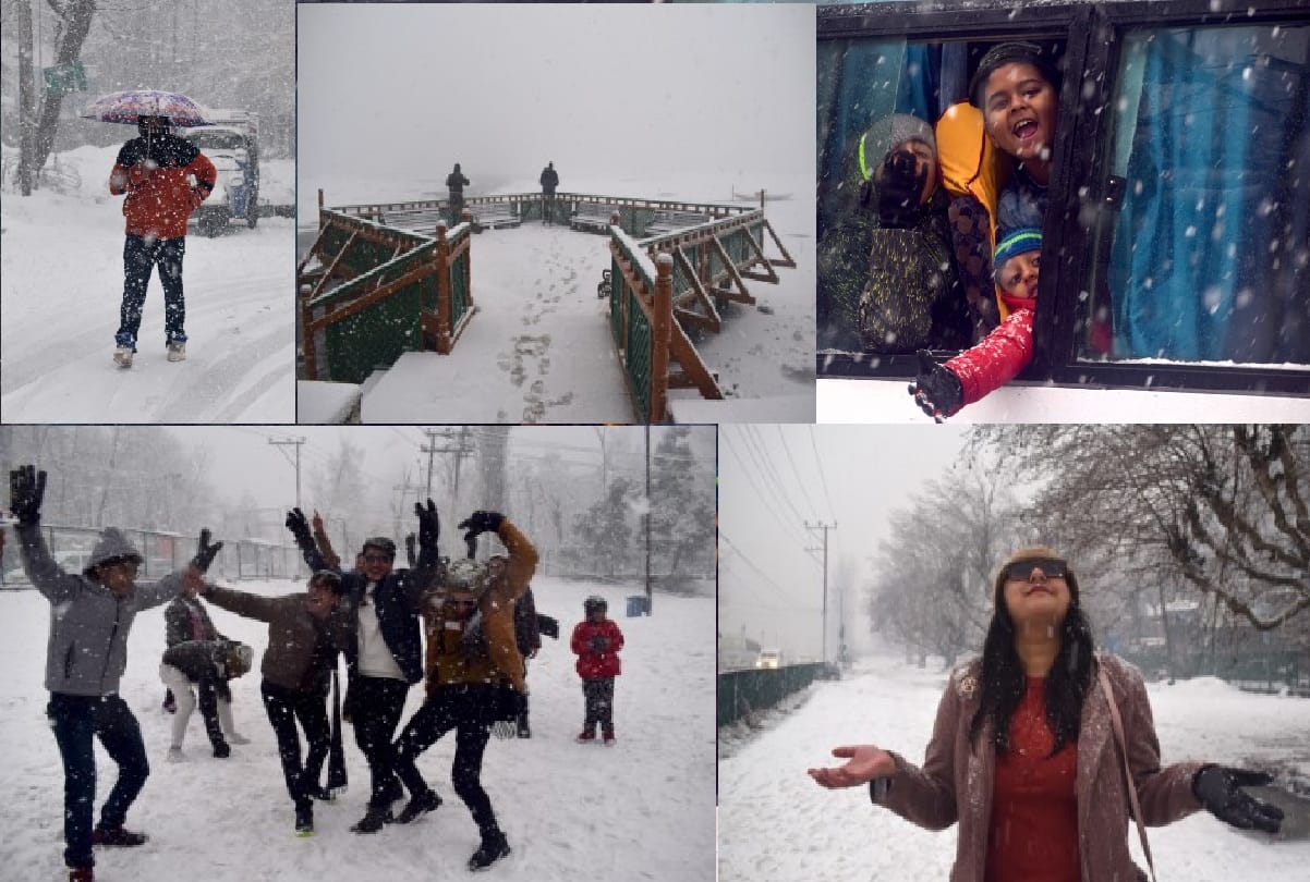 Weather Forecast Today Update in Jammu Kashmir snowfall in srinagar Severe cold in Kargil Leh